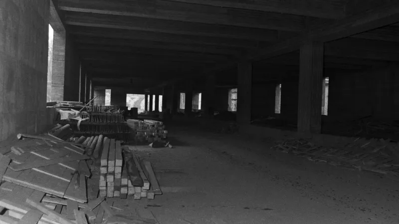 Stavba stanice metra u hlavního nádraží v Praze