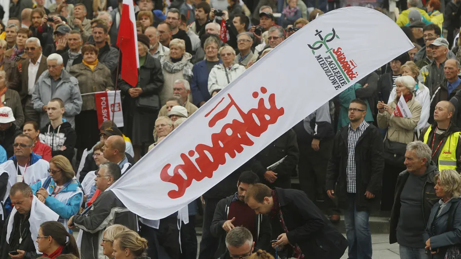Polští odboráři protestovali proti Tuskově vládě