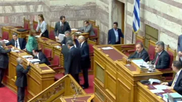 Jednání řeckého parlamentu