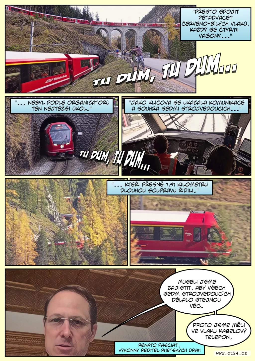 Dvoukilometrový vlak ve Švýcarsku