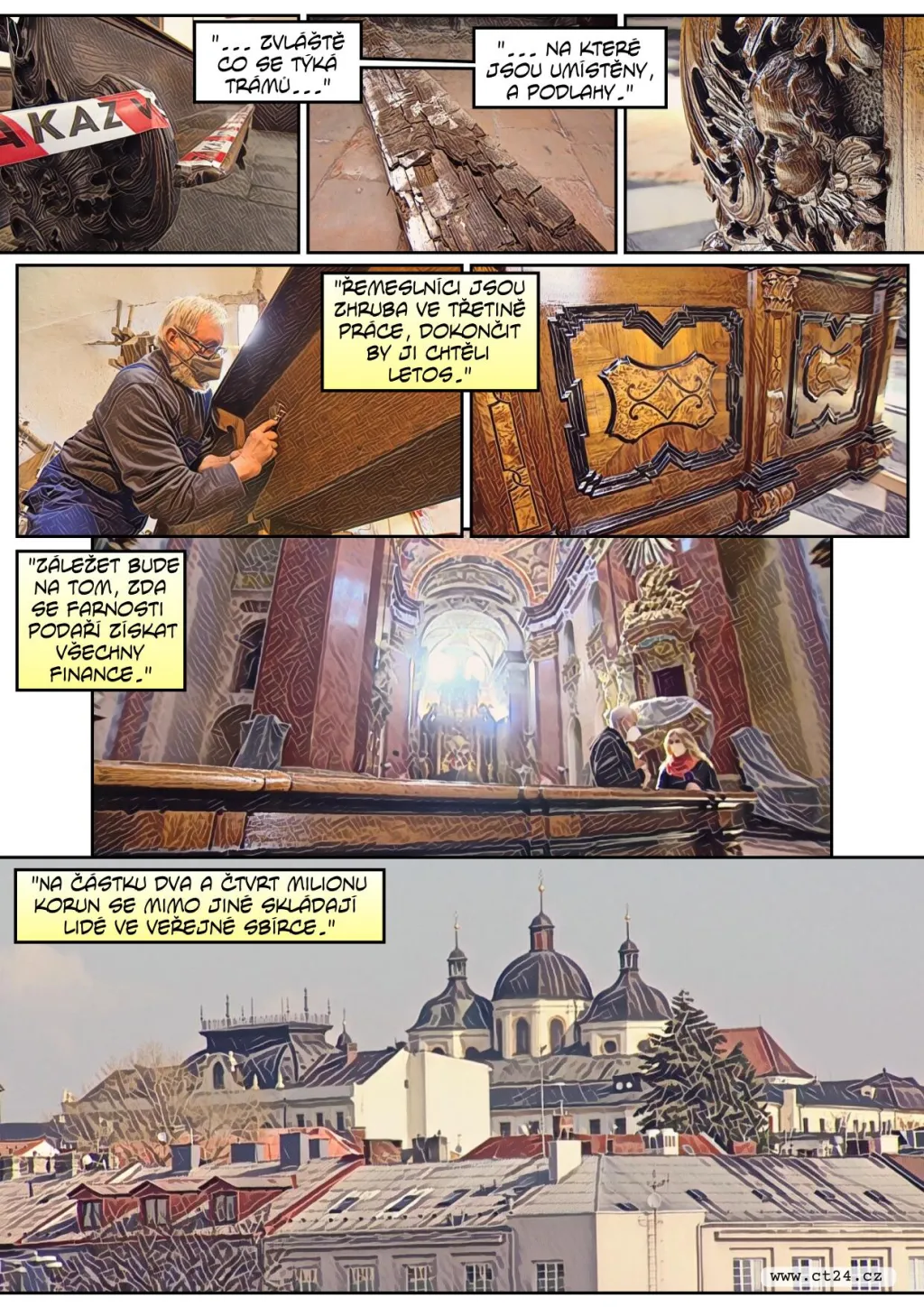 Mobiliář kostela sv. Michala čeká oprava