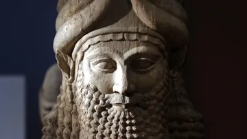 Asyrská socha v bagdádském muzeu
