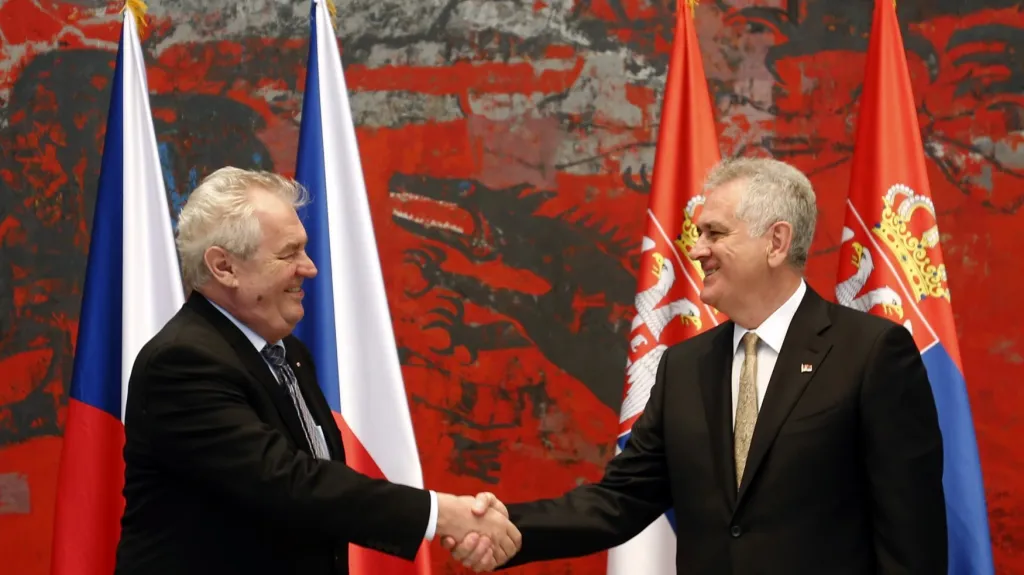 Miloš Zeman a Tomislav Nikolić