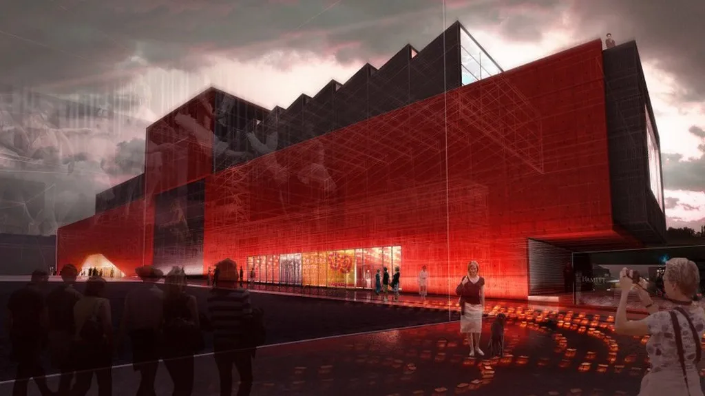 Divadelní komplex v Plzni / vizualizace