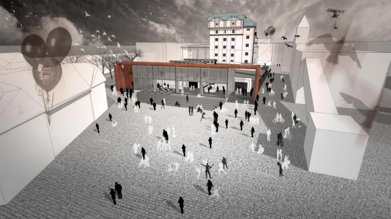 Takhle měl po rekonstrukci vypadat areál bývalého pivovaru a kasáren Světovar. Ale nevypadá.