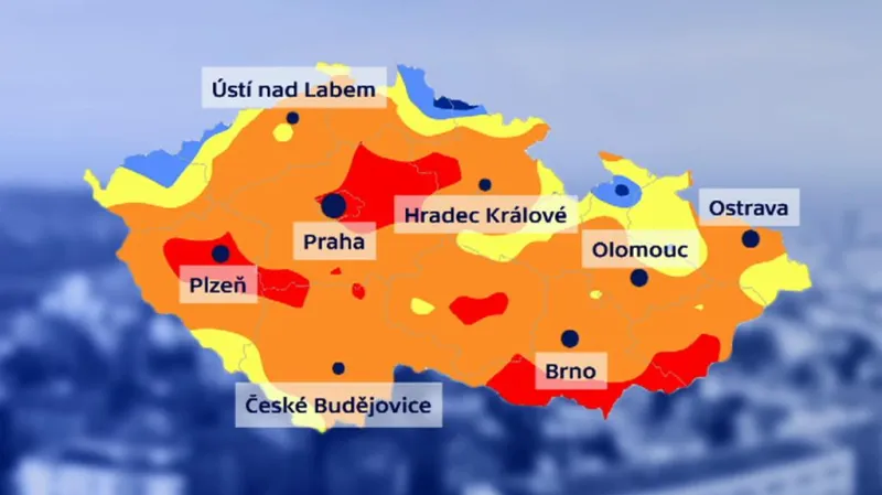 Mapa nejsušších míst