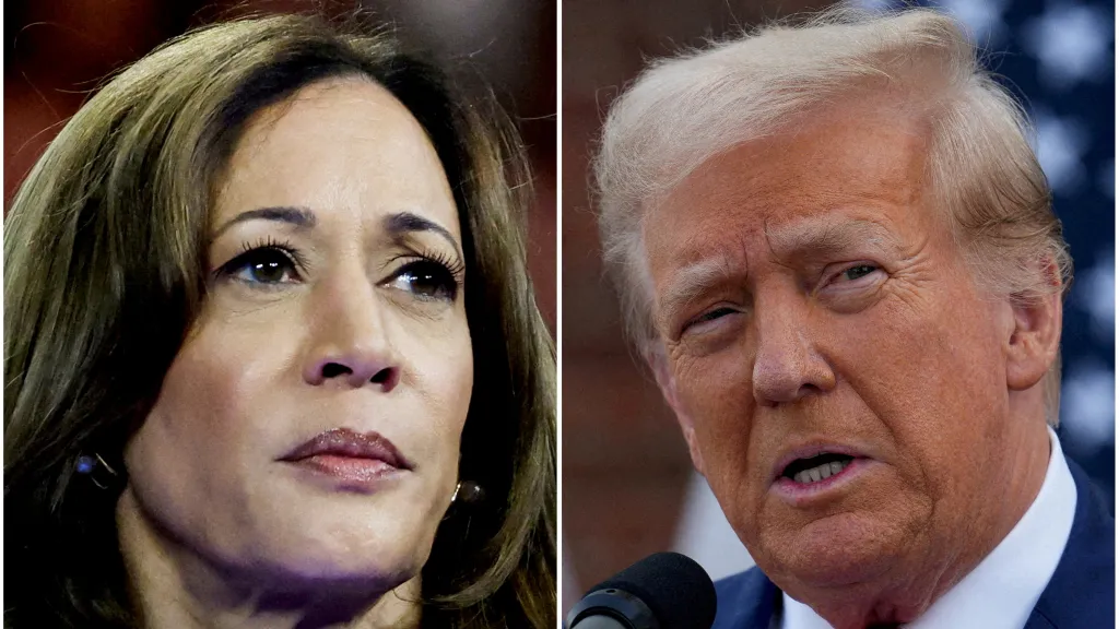 Kamala Harrisová a Donald Trump