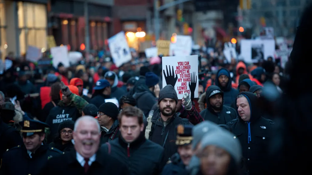 Protest proti policejnímu násilí v New Yorku
