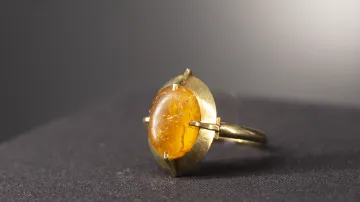 Z výstavy Přemyslovci v Národním muzeu: Prsten z hrobu Přemysla Otakara I.