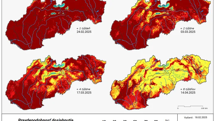 Dvouměsíční předpověď sucha na Slovensku