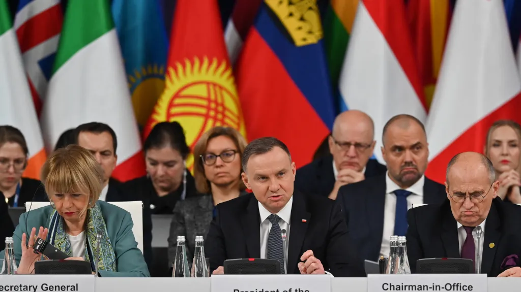 Polský prezident Andrzej Duda na jednání OBSE