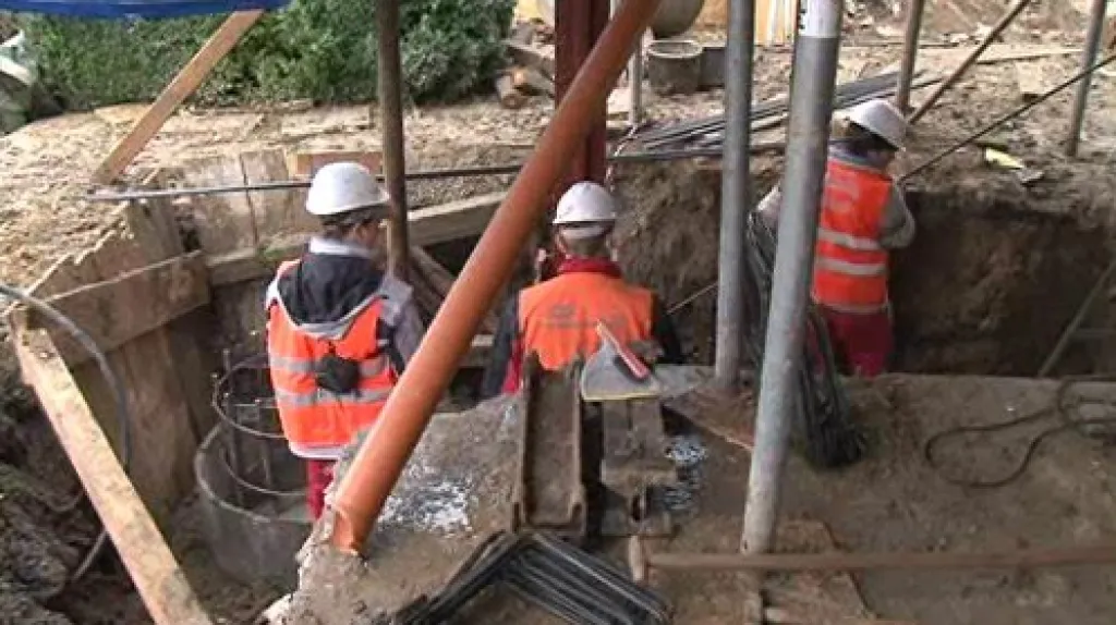 Oprava statického zabezpečení terasy