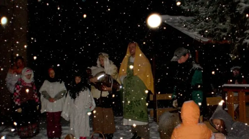Živý betlém v Košticích