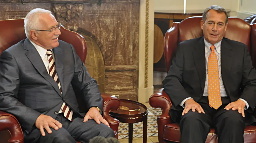 Václav Klaus a John Boehner