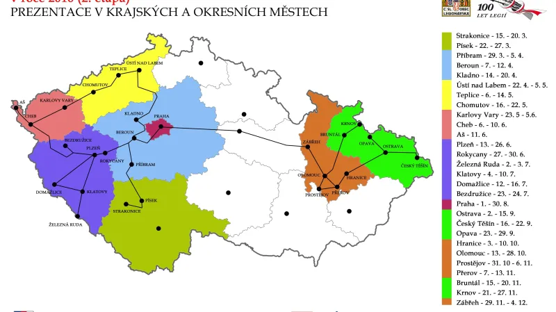 Kam dále míří legiovlak?