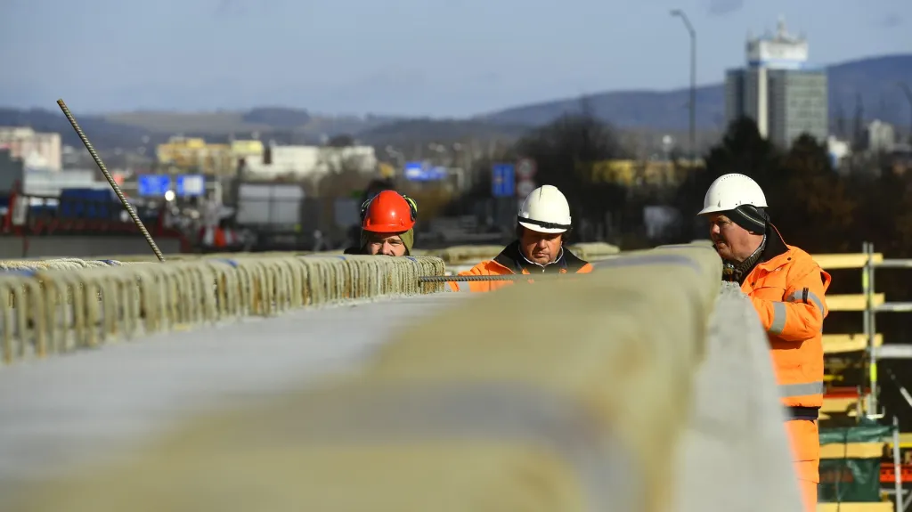 Práce na průtahu Libercem (březen 2023)