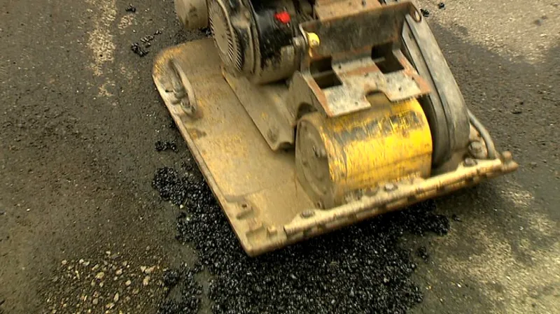 Oprava silnice. Ilustrační foto