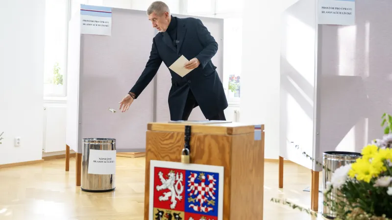 Andrej Babiš (ANO) volil ve druhém kole senátních voleb