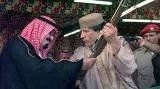Král Abdalláh a Muammar Kaddáfí