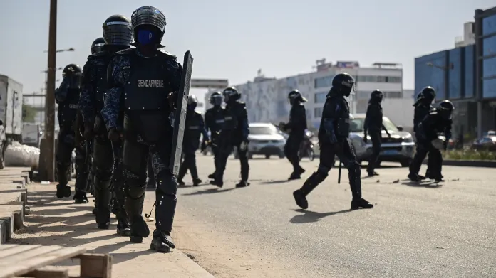 Zásah senegalské policie