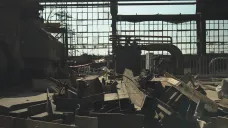 Zničená elektrárna v Chrakově