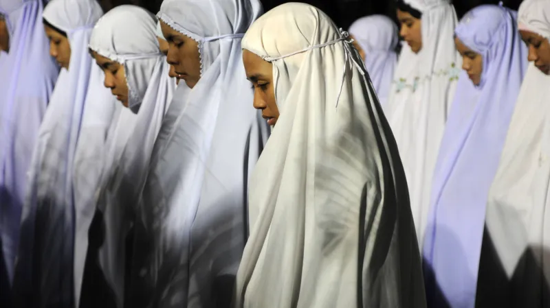 Muslimky v šátcích