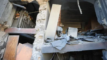 Následky izraelského útoku na nemocnici al-Ahlí v Gaze