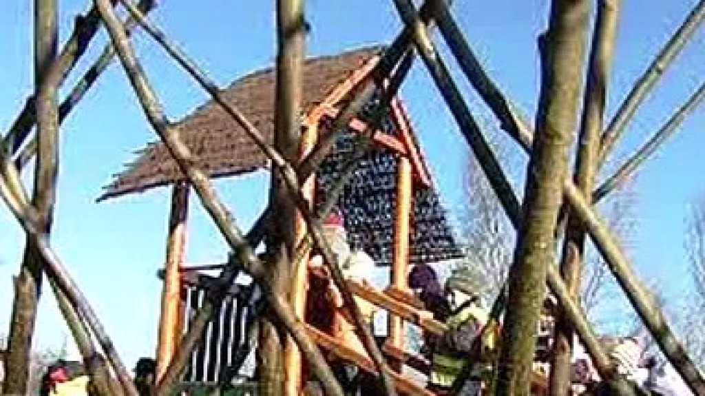 Písecké hřiště z vrbového proutí