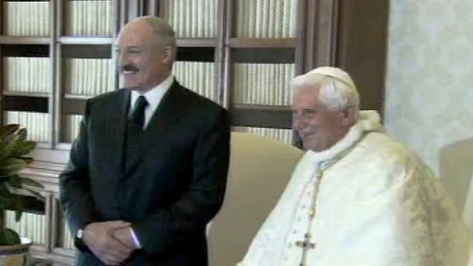 Alexandr Lukašenko a Benedikt XVI.
