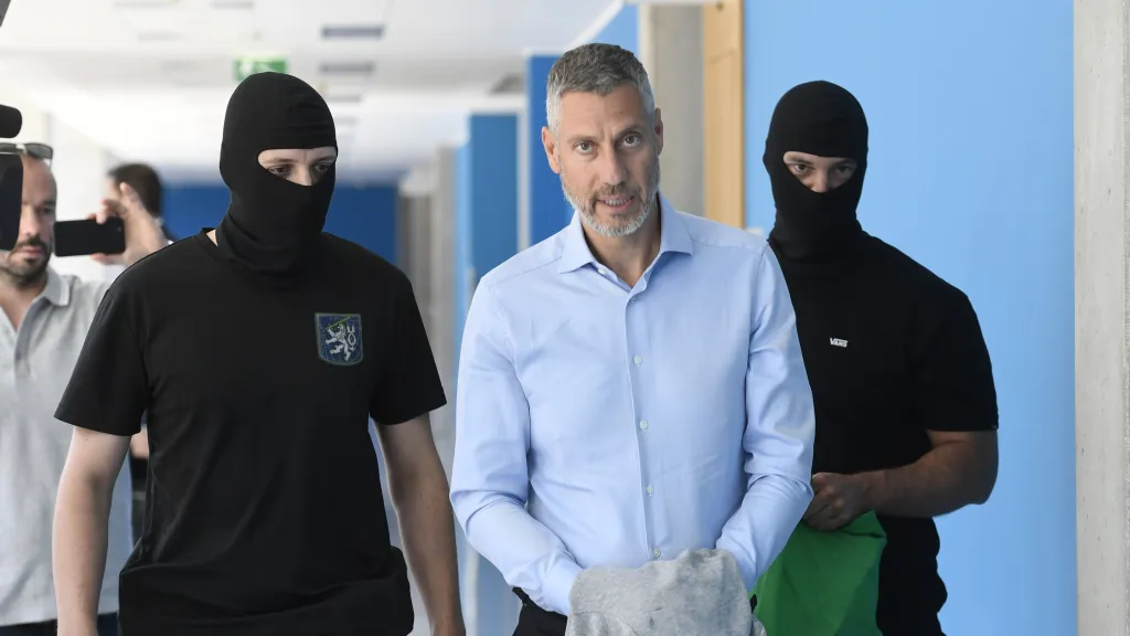 Michal Redl u soudu (červen 2022)