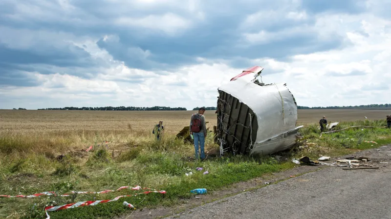 Trosky malajsijského letadla