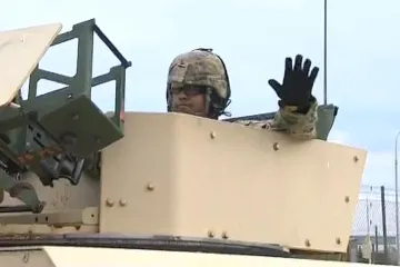 Americký konvoj opustil Vyškov a míří do Maďarska