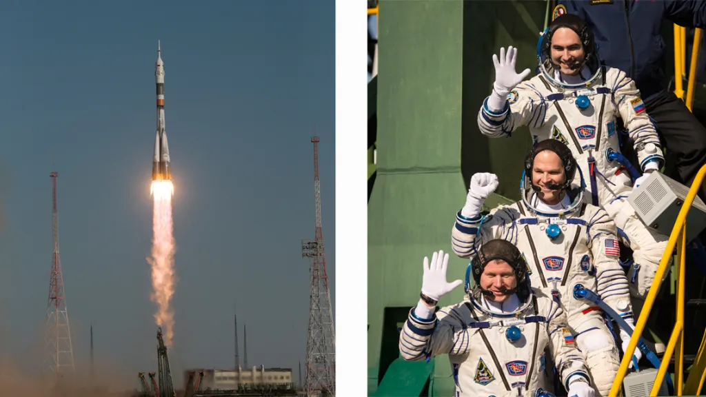 Start Sojuzu TMA-06M a jeho tříčlenná posádka