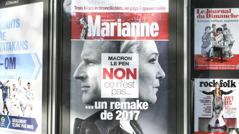 Ilustrace druhého kola prezidentských voleb ve Francii