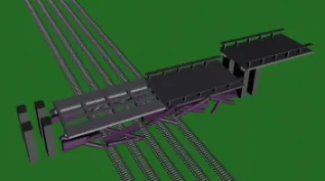 Simulace pádu mostu u Studénky