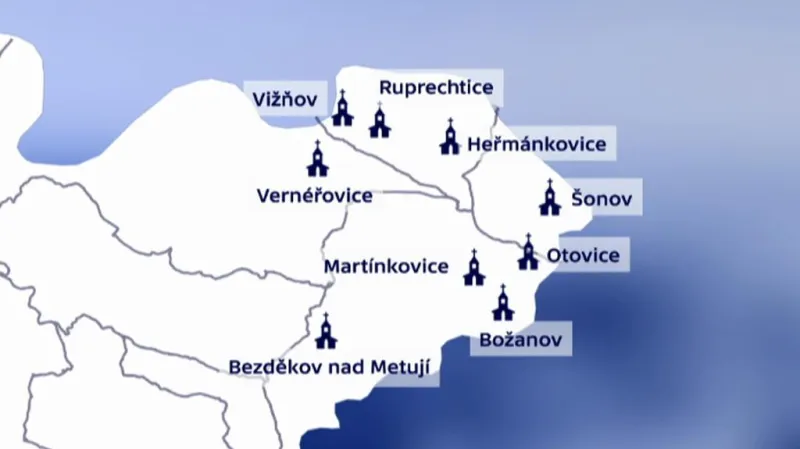 Jedinečný soubor barokních kostelů Broumovska