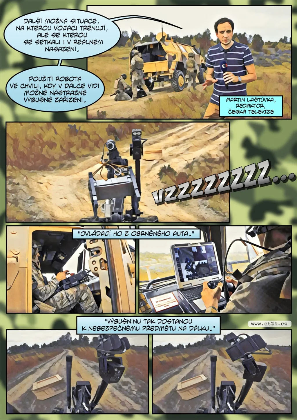 Pyrotechnici české armády prověřují své schopnosti při cvičení