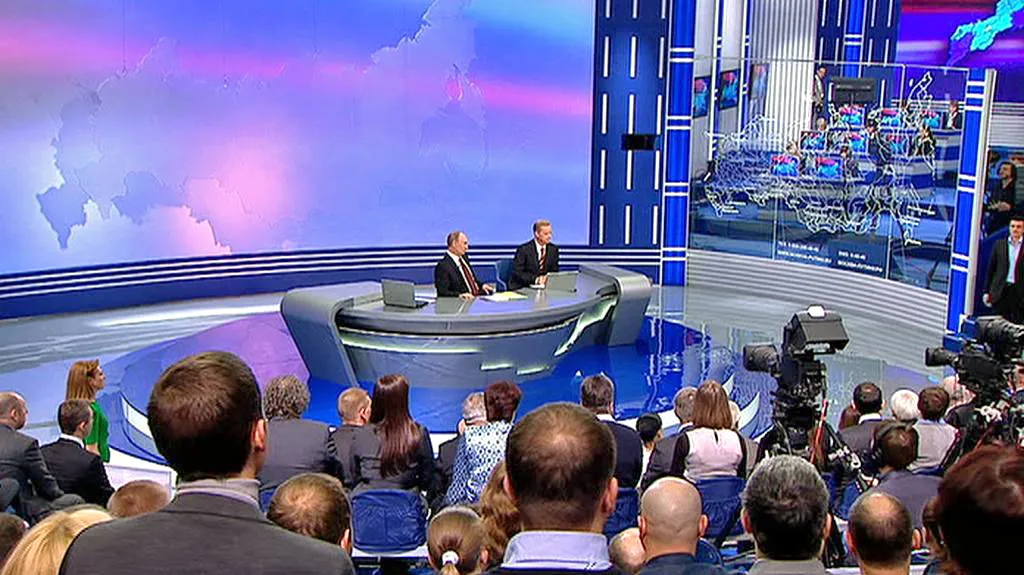 Vladimir Putin v televizní besedě