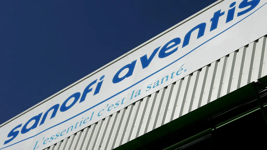 Logo farmaceutické společnosti Sanofi Aventis