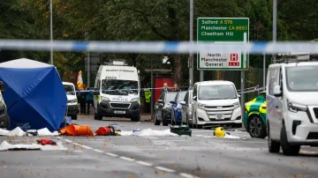 Ulice v Manchesteru po útoku u synagogy