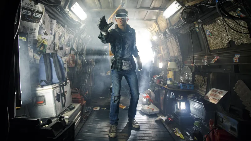 Tye Sheridan jako Wade Watts ve filmu Ready Player One