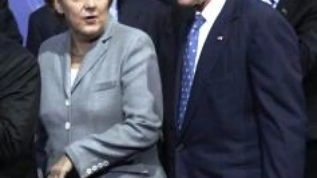 Angela Merkelová a George Bush