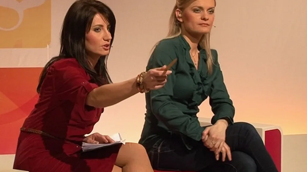 Soňa Šuláková s moderátorskou kolegyní Terezou Stýblovou