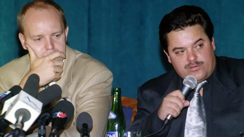 Pavol Rusko a Marián Kočner na snímku z roku 1998