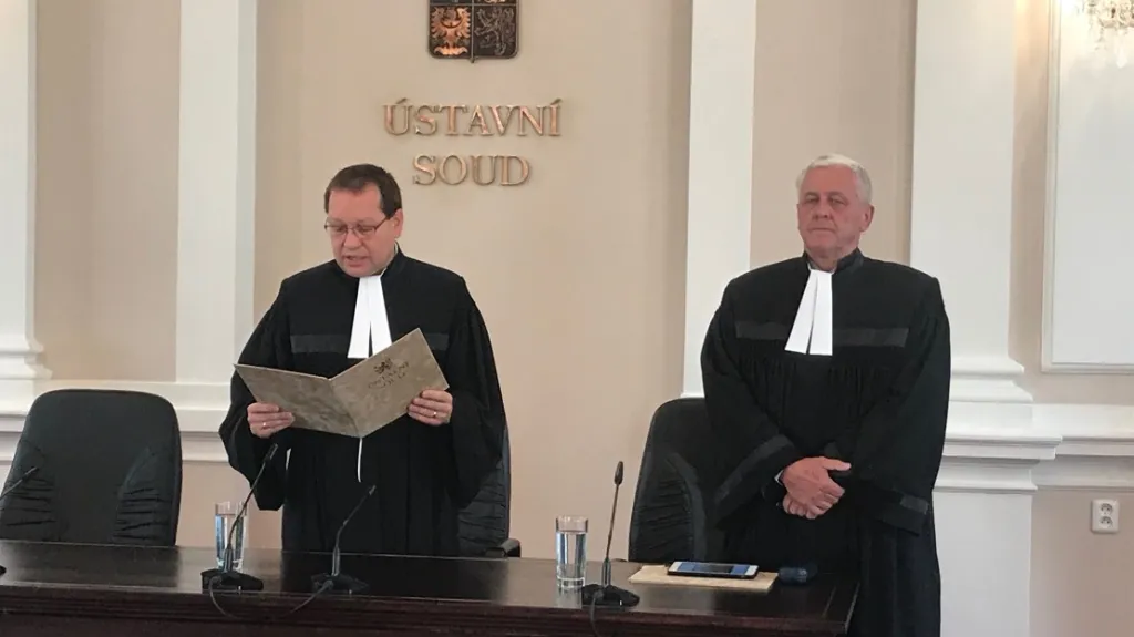 Vyhlášení nálezu Ústavního soudu