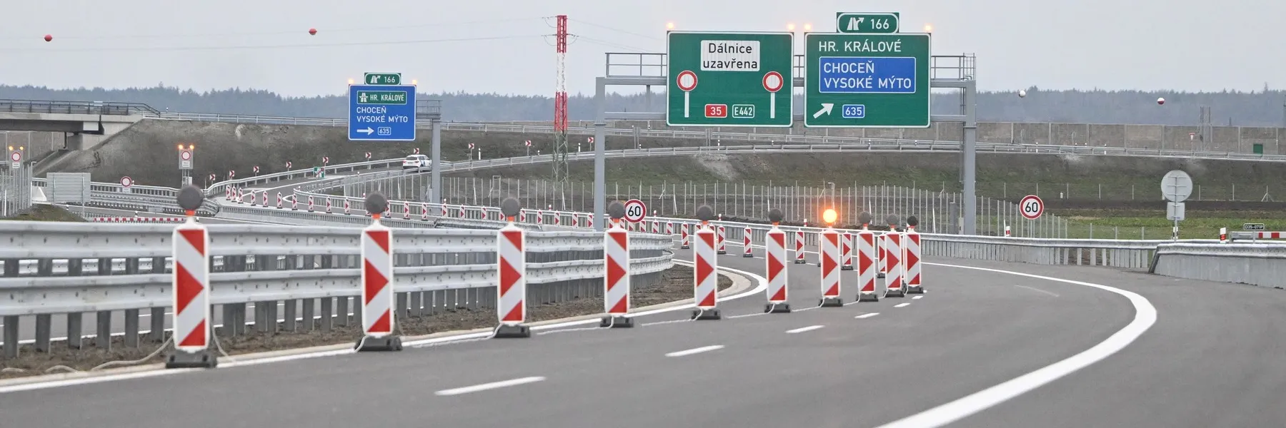 Dálnici D35 rozšířily dva nové úseky