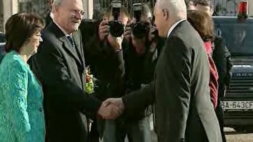 Václav Klaus a Ivan Gašparovič