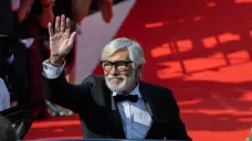 Jiří Bartoška na filmovém festivalu v Karlových Varech