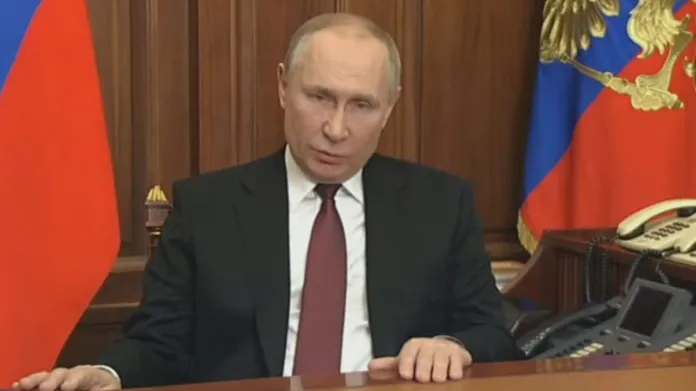 Ruský prezident Putin k zahájení útoku na Ukrajinu