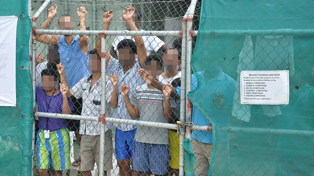 Australské detenční zařízení na ostrově Papua-Nová Guinea